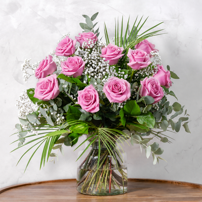 Dozen Pink Roses