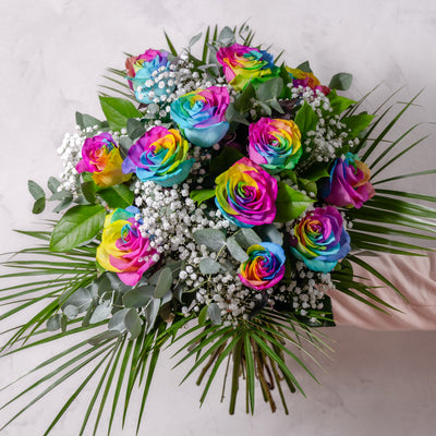 Dozen Rainbow Roses