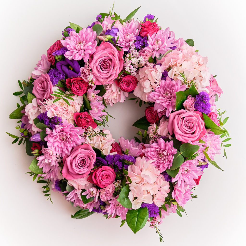 Sympathy Wreath - Pink